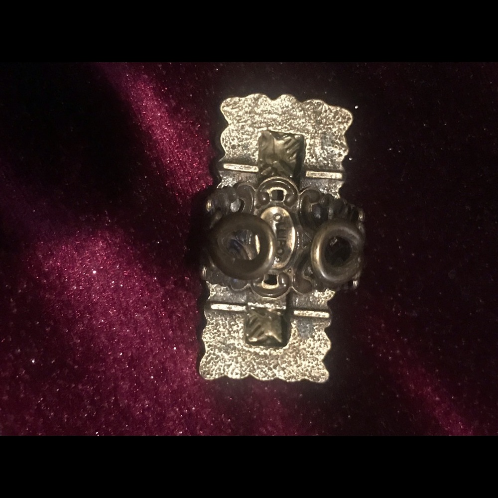 Olli Pop Brass & Onyx Statement Ring - image 6